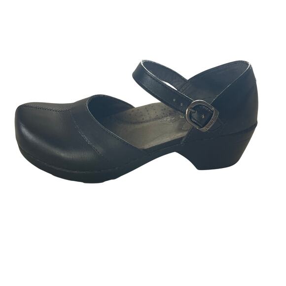 Dansko Black Leather Mary Jane Work Nursing Shoes size EU 37 - Picture 5 of 12